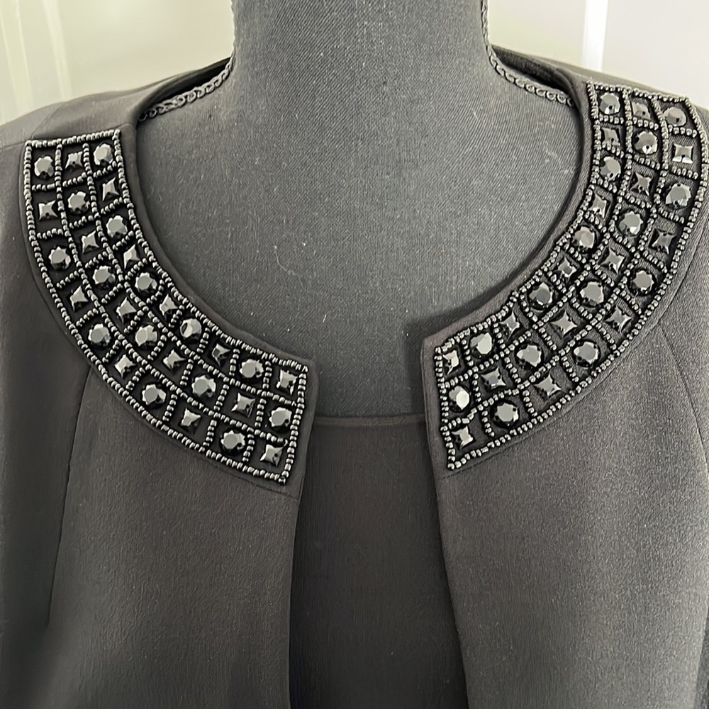 Dress and Blazer (2PC) - Black - Picture 2 of 10